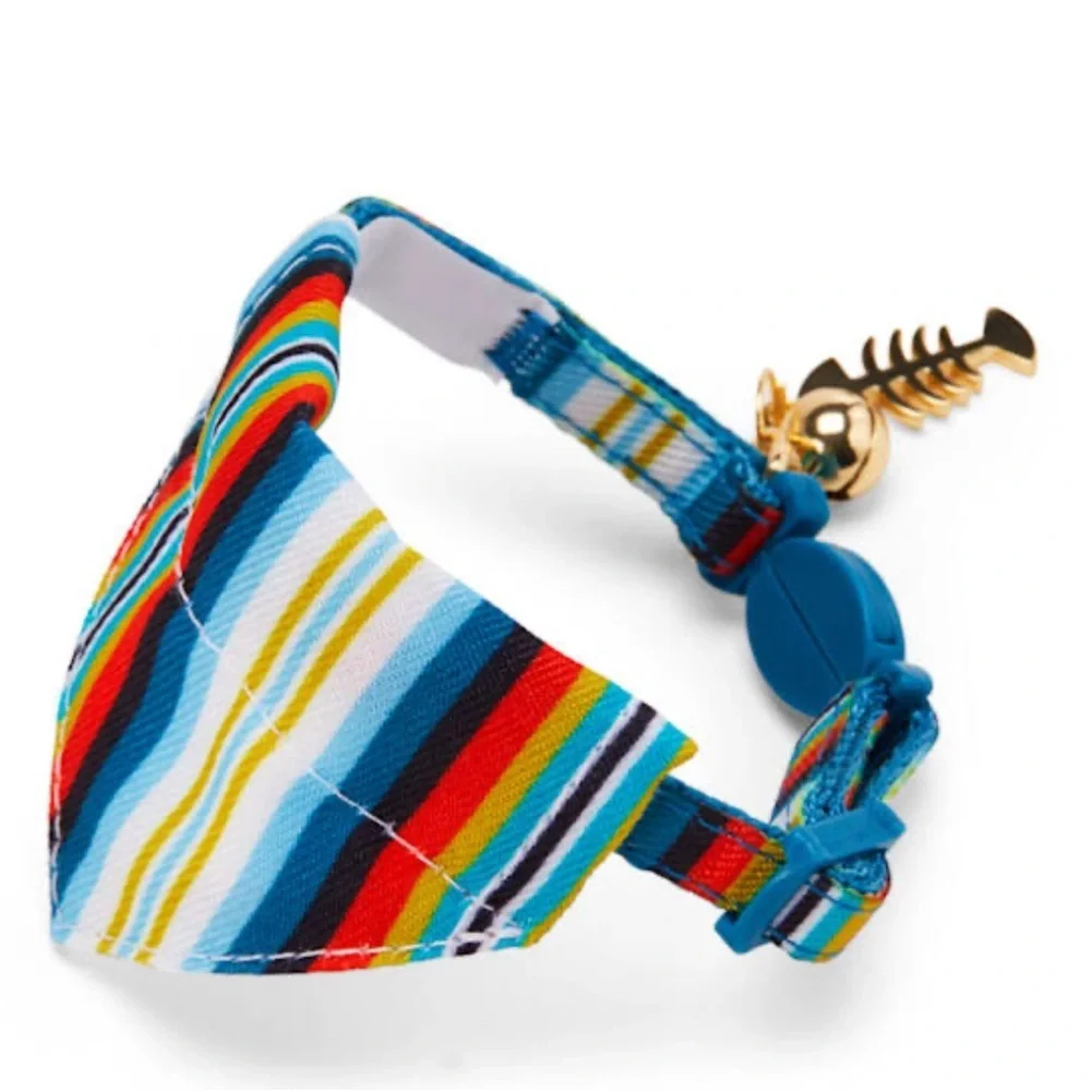 Blue Striped Breakaway, Kitten Collar